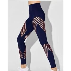 Dion Lee x Carbon38 Leggings XS Cutout Blue